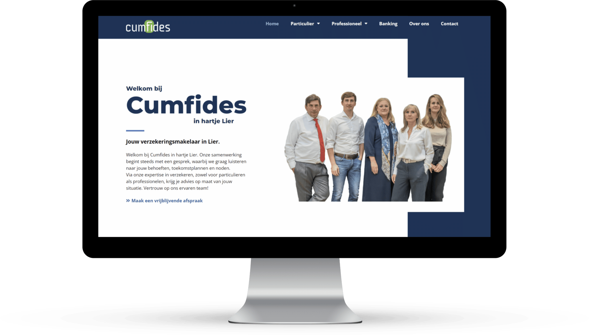 Nieuwe website voor verzekeringsmakelaar Cumfides uit Lier